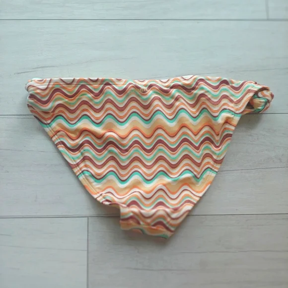 O'Neill NEW girls Lagoon Stripe Wrap Top Bikini Set